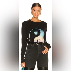 Spiritual Gangster Brooklyn Grephic Crewnec Sweater  Cashmere/Cotton